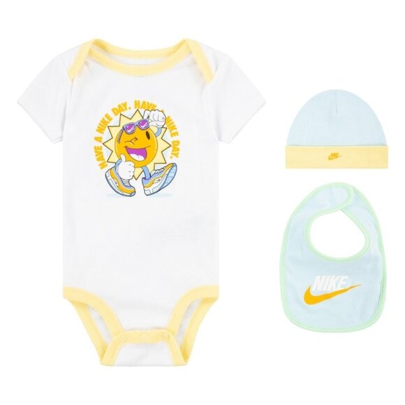 BNWB NIKE SUMMER OF SWOOSH BABY (6-12M) 3-PIECE BODYSUIT BOX SET - Picture 7 of 11